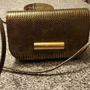 Tarnish gold crossbody